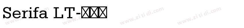 Serifa LT字体转换